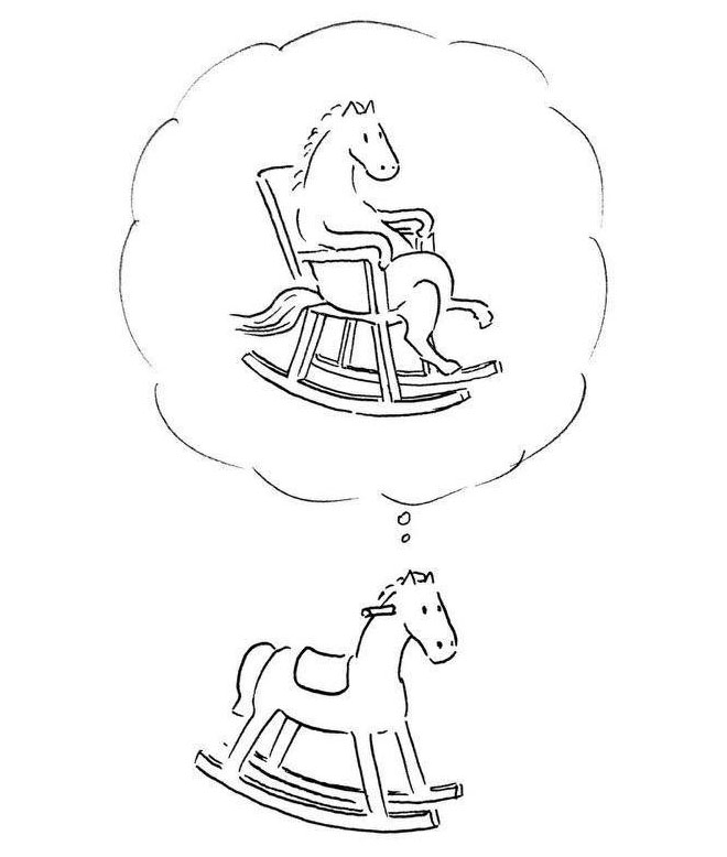 rockinghorse funny drawings