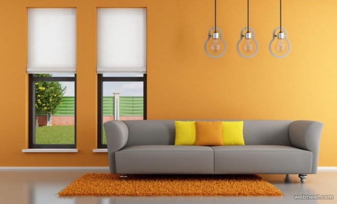 yellow living room paint ideas