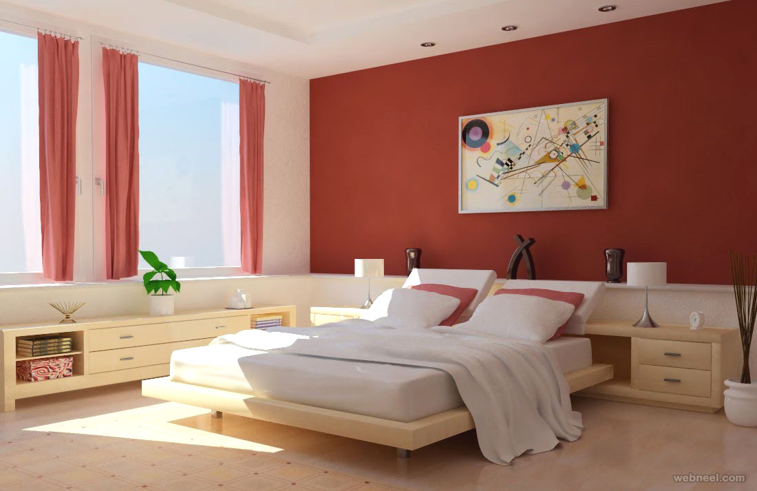 red bedroom color ideas
