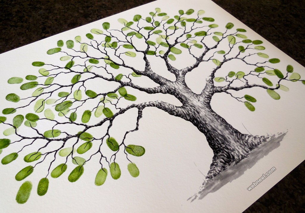 Line Drawing Draw Big Tree Illustration Stock Vector Royalty Free  1736031125  Shutterstock