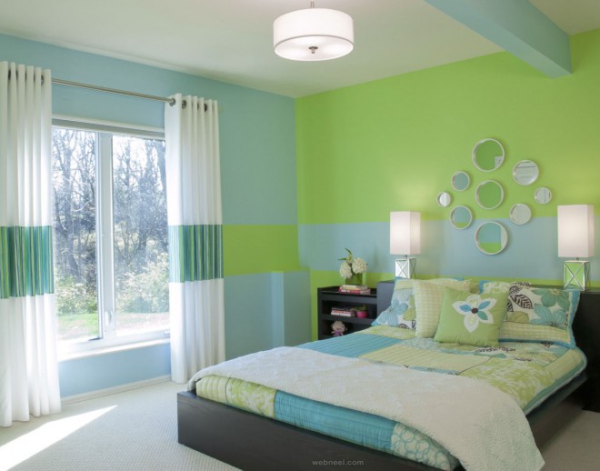 green blue bedroom colour ideas