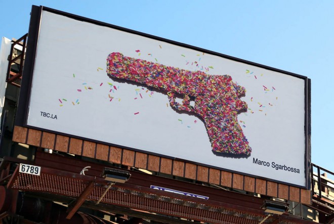 gun billboard art by marco sgarbossa