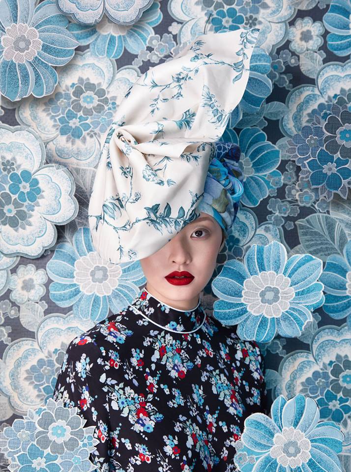 fashion photography flower by sandrine michael