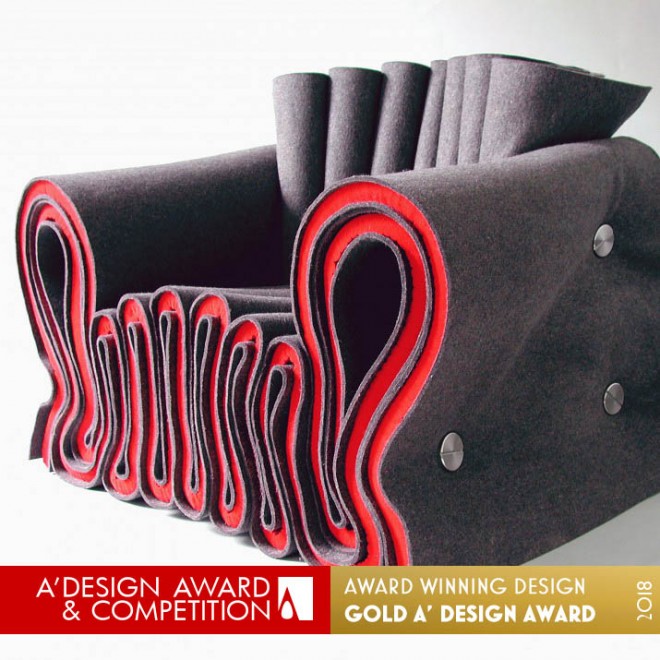 joseph felt chair seating award winning design by lothar windels