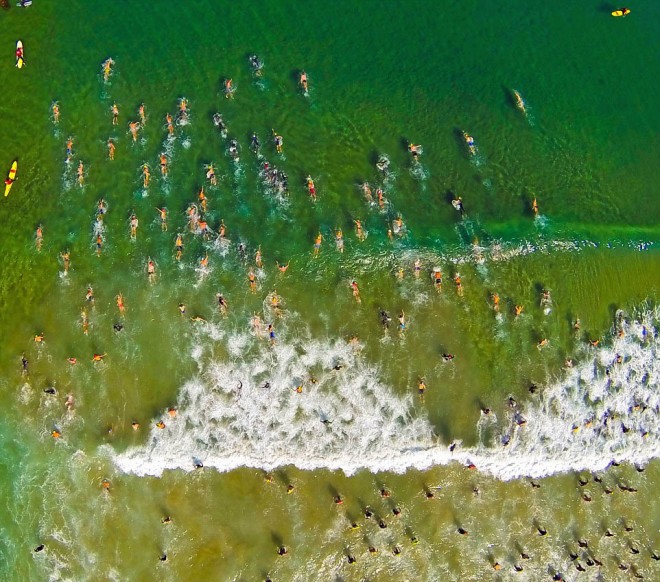 swimming aerial photography by kdilliard
