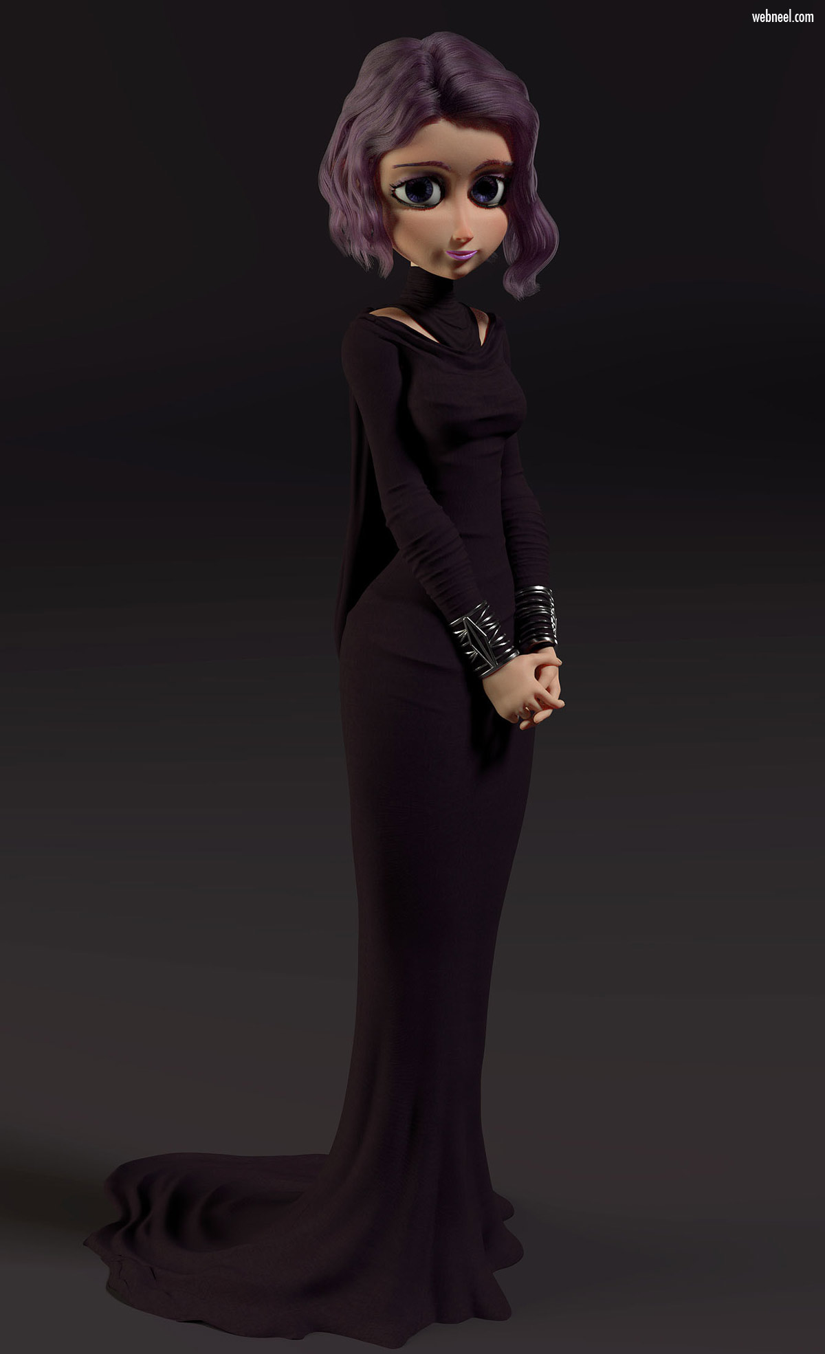 3d model character design lady