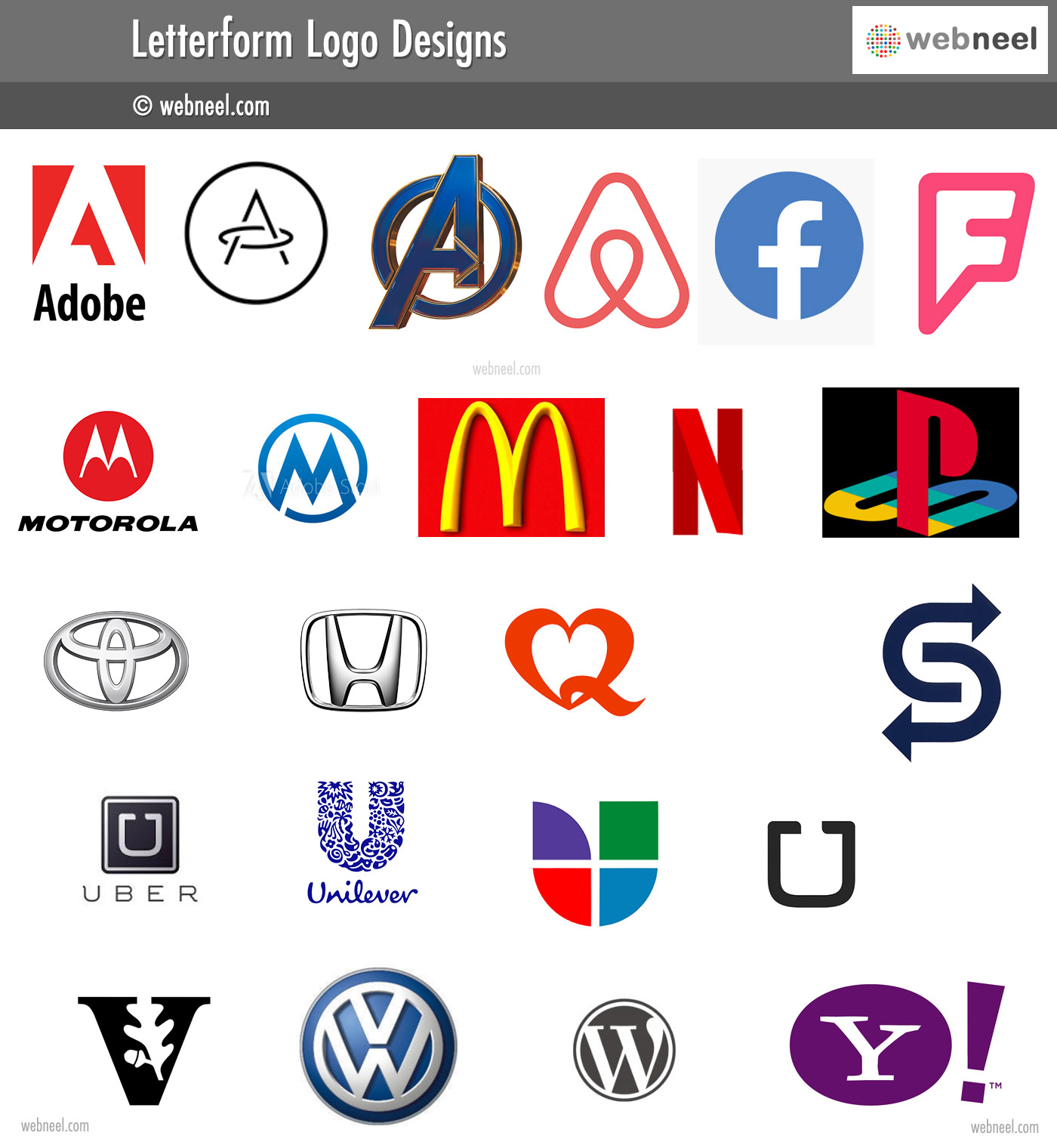 letterform logo design different types of logo design