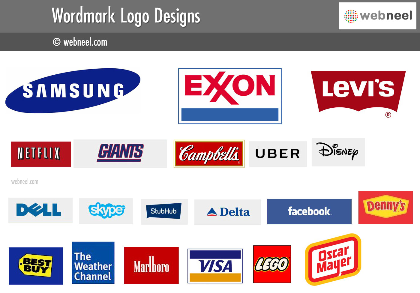 contoured words wordmark logo different types of logo design
