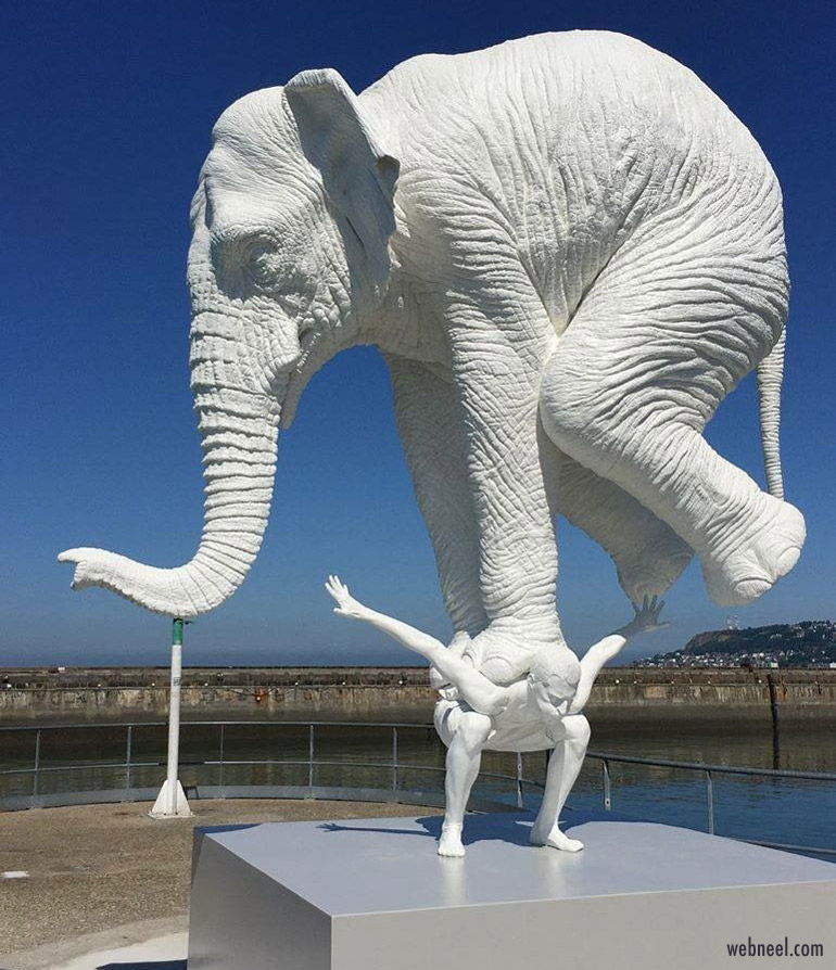 outdoor sculpture elephant
