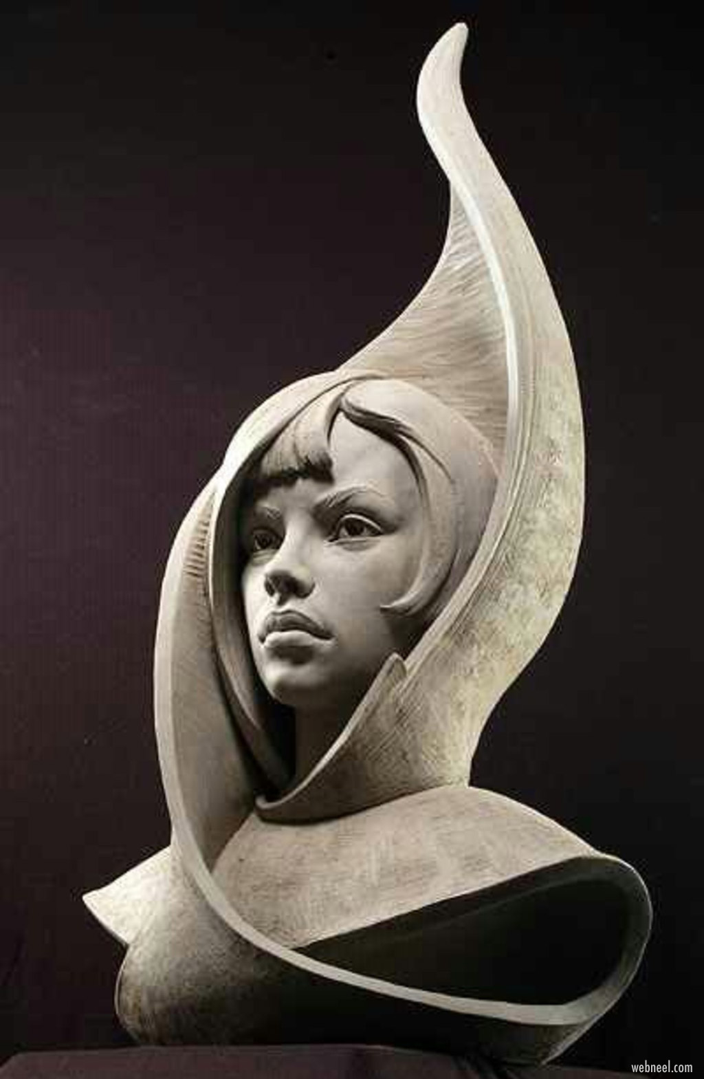 sculpture girl by philippe faraut
