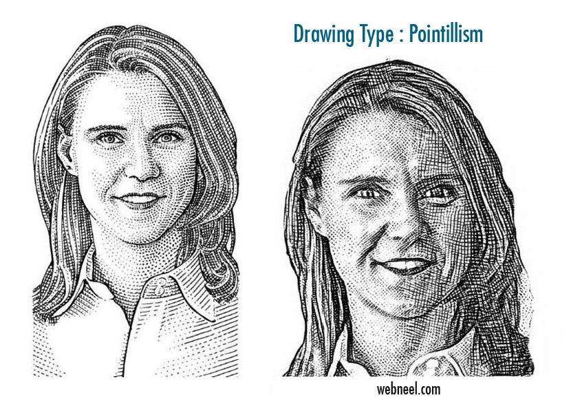 pointillism drawing types