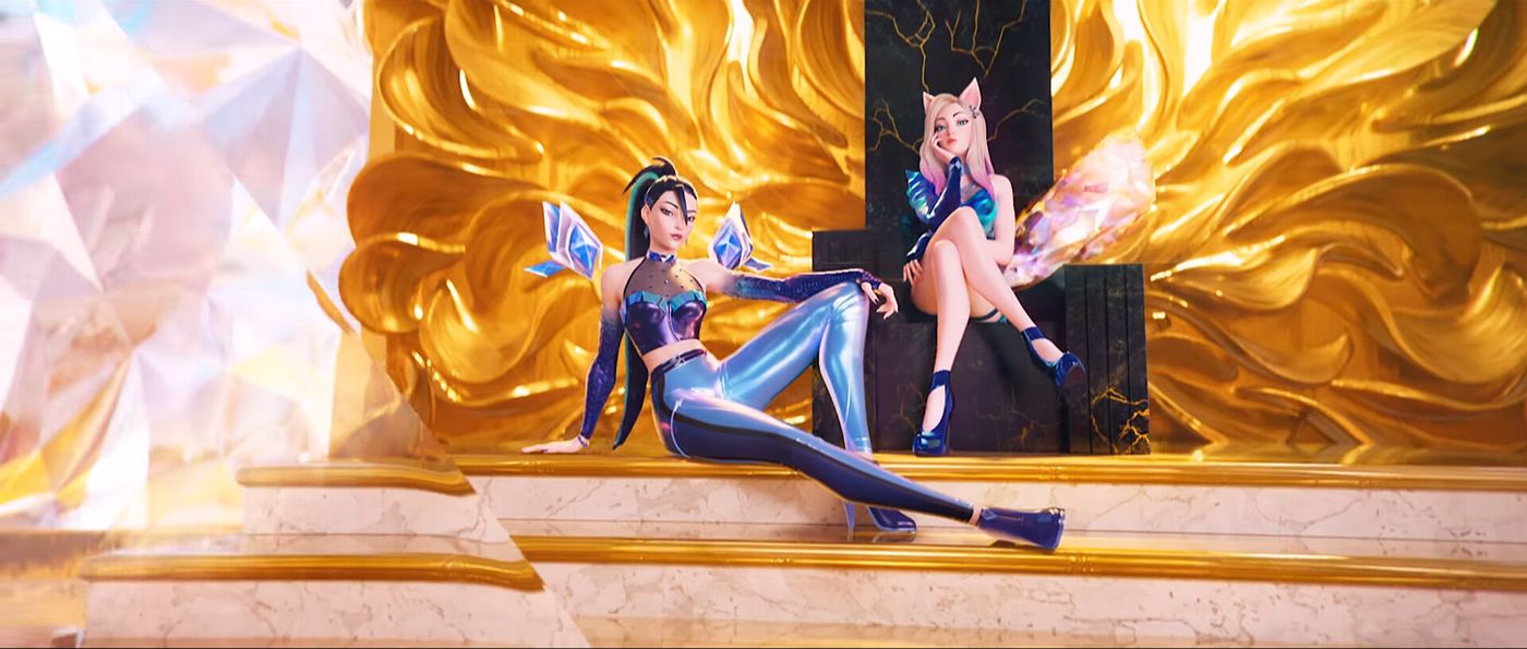 3d game model lounging league of legends girls
