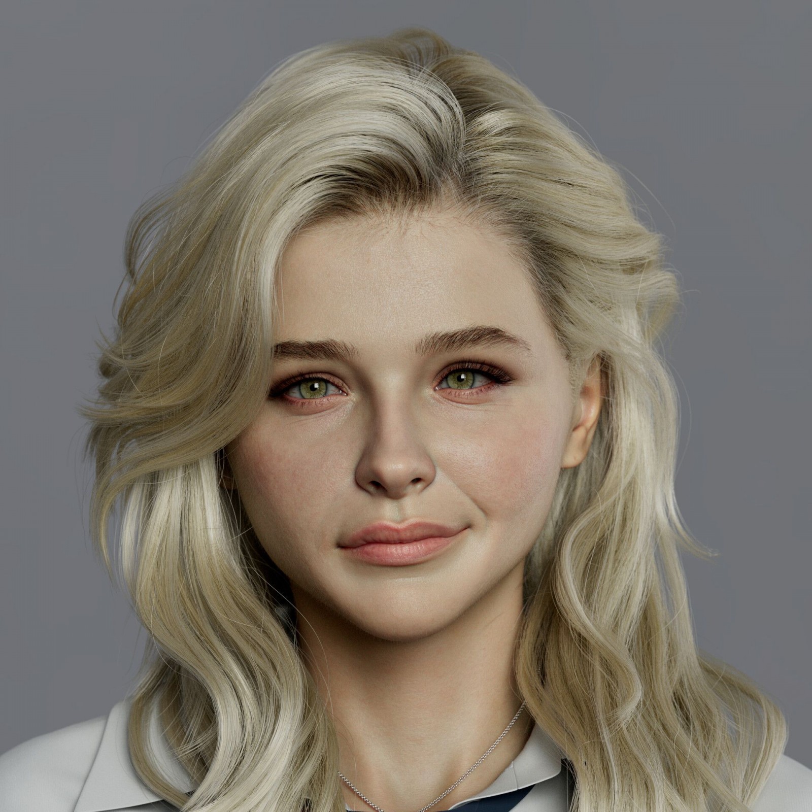 realistic 3d character design chloe grace mortez by aobo