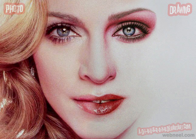 madonna color pencil drawing by adinugroho