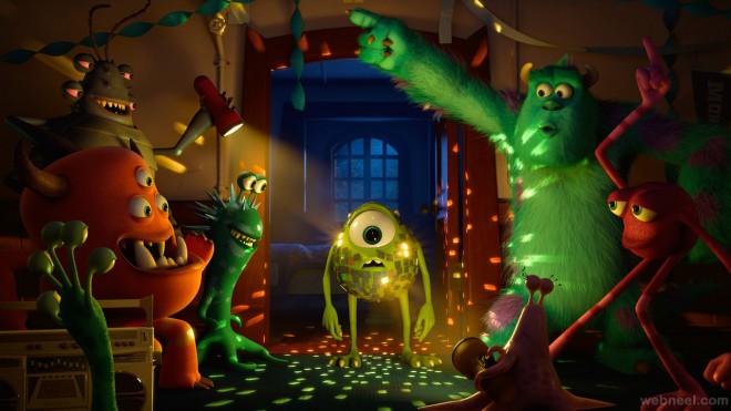 monsters university animation movie wallpaper