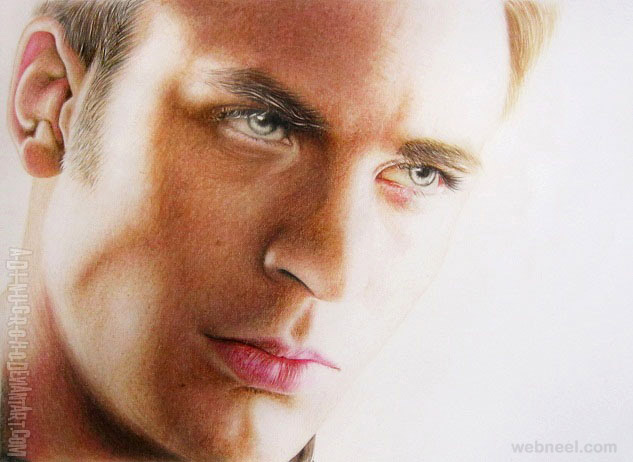 chris evans photo realistic color pencil drawing by adinugroho