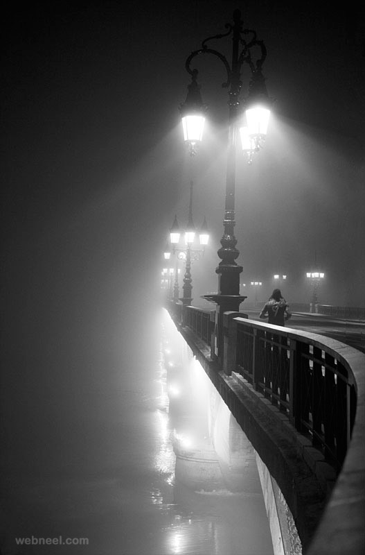 night black and white photography by magali