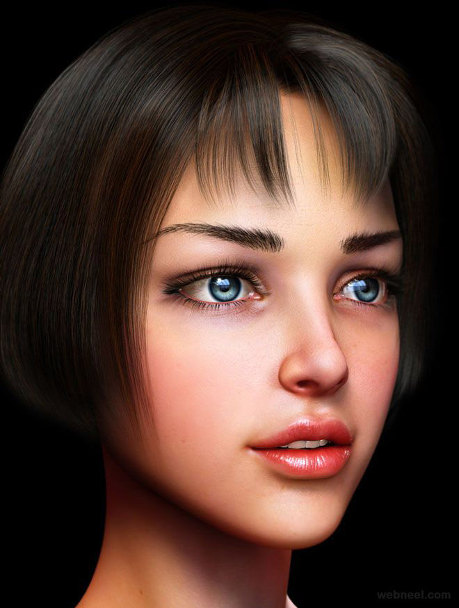 25 Fresh CG Girl models and 3D Character Designs for your 