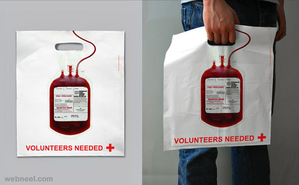 creative bag ad red cross