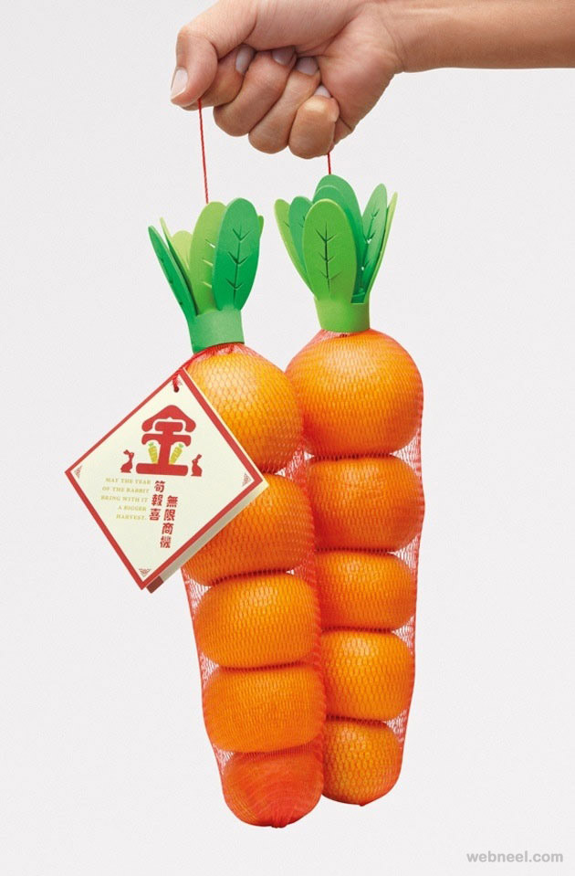orange bag brilliant packaging design