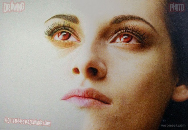 bella realistic color pencil drawing by adinugroho