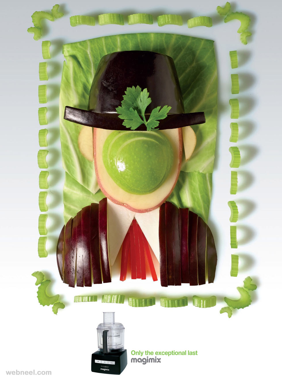best ads vegetable art