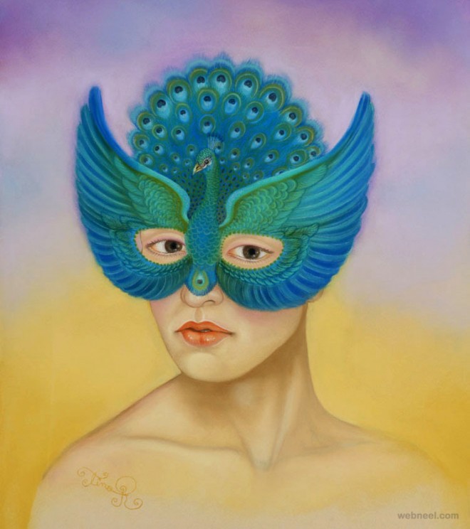 surreal oil painting colette