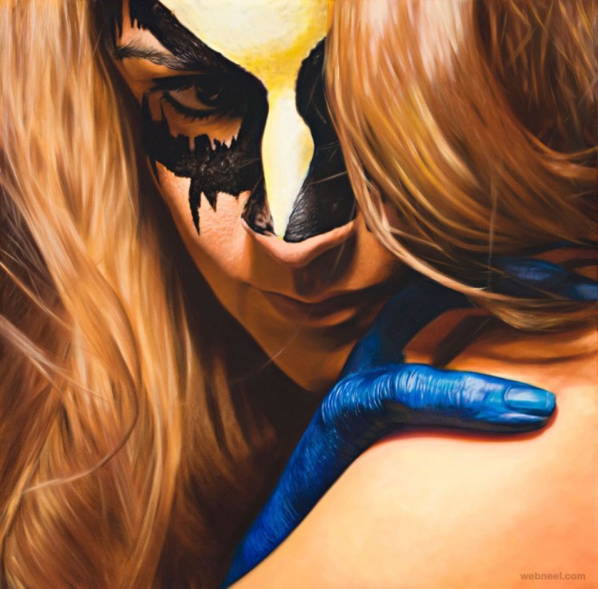 face paint art paintings by jkb