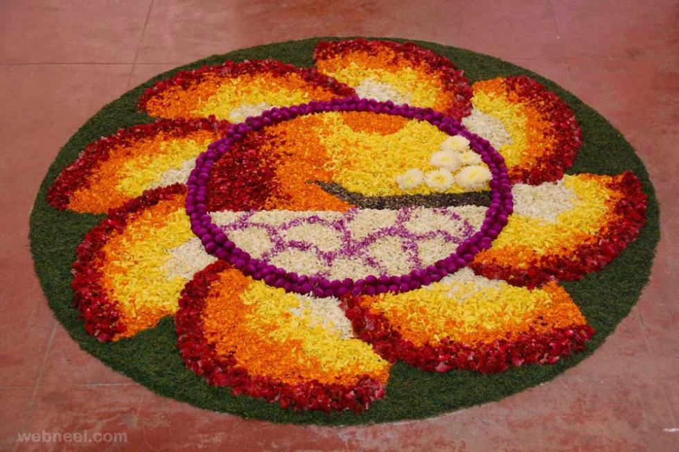 pookalam floral carpet