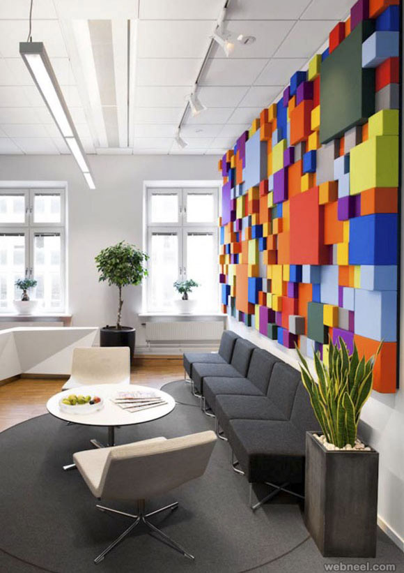 colorful modern office design idea