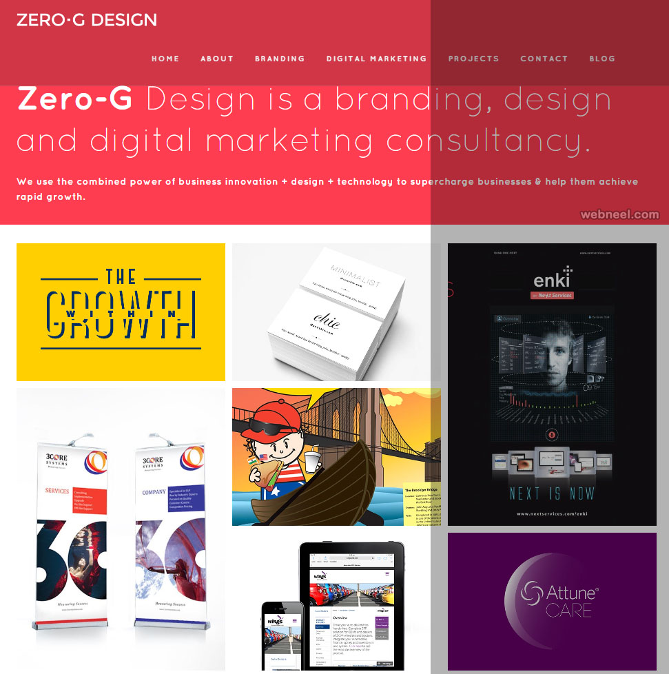 zerog design graphic design website