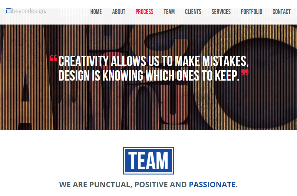 beyondesign graphic design website