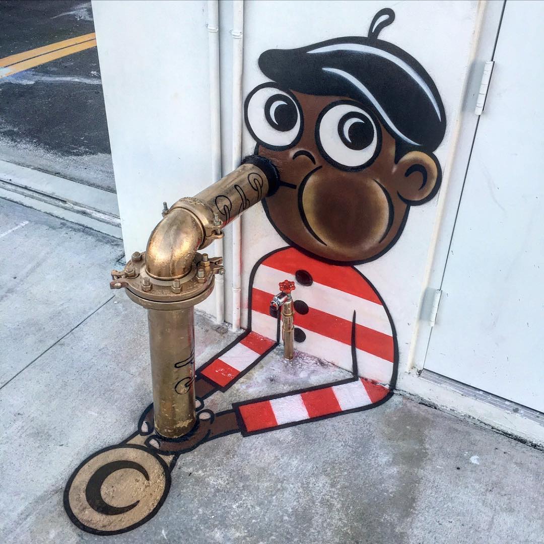 street art works saxophone by tom bob