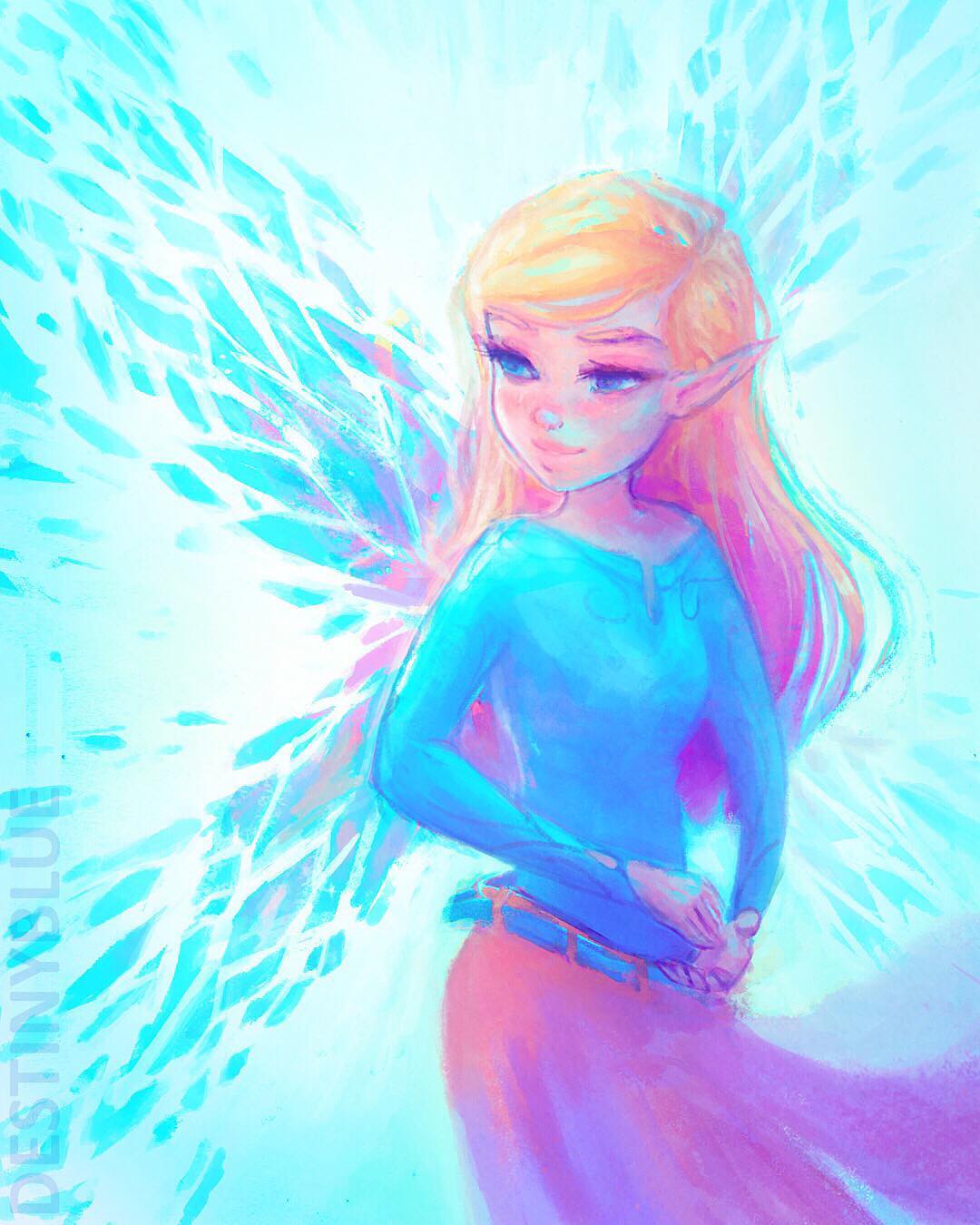 digital art fairy by destinyblue