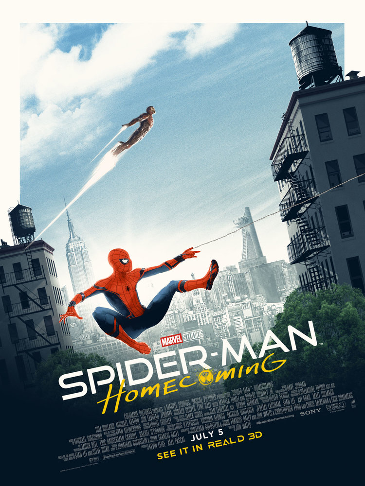 movie poster illustration spiderman by matt ferguson