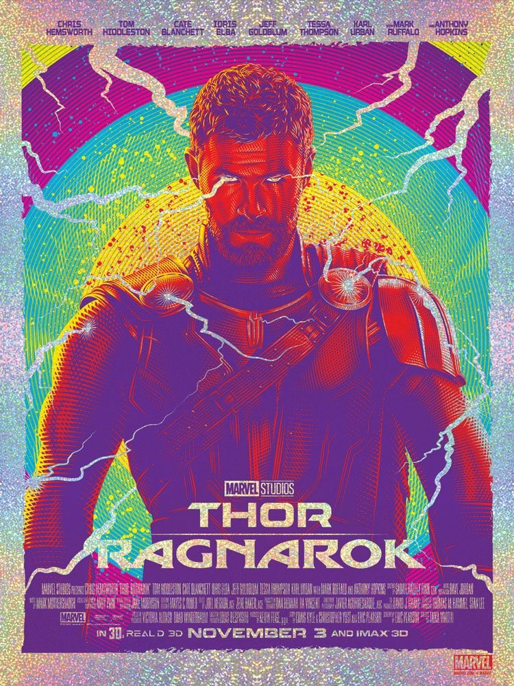 poster design portrait illustration thor by tracie ching