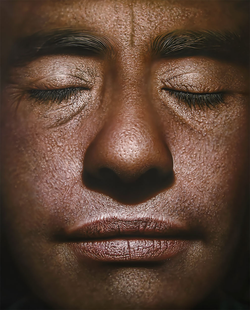 realistic paintings face