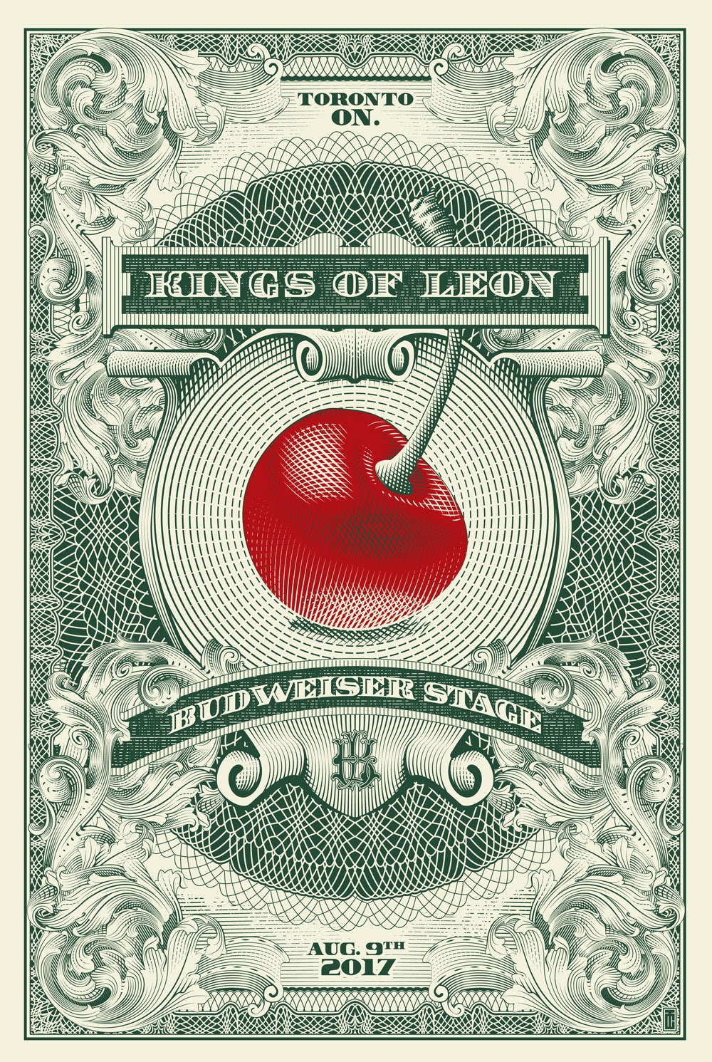 poster design portrait illustration kingsofleon by tracie ching