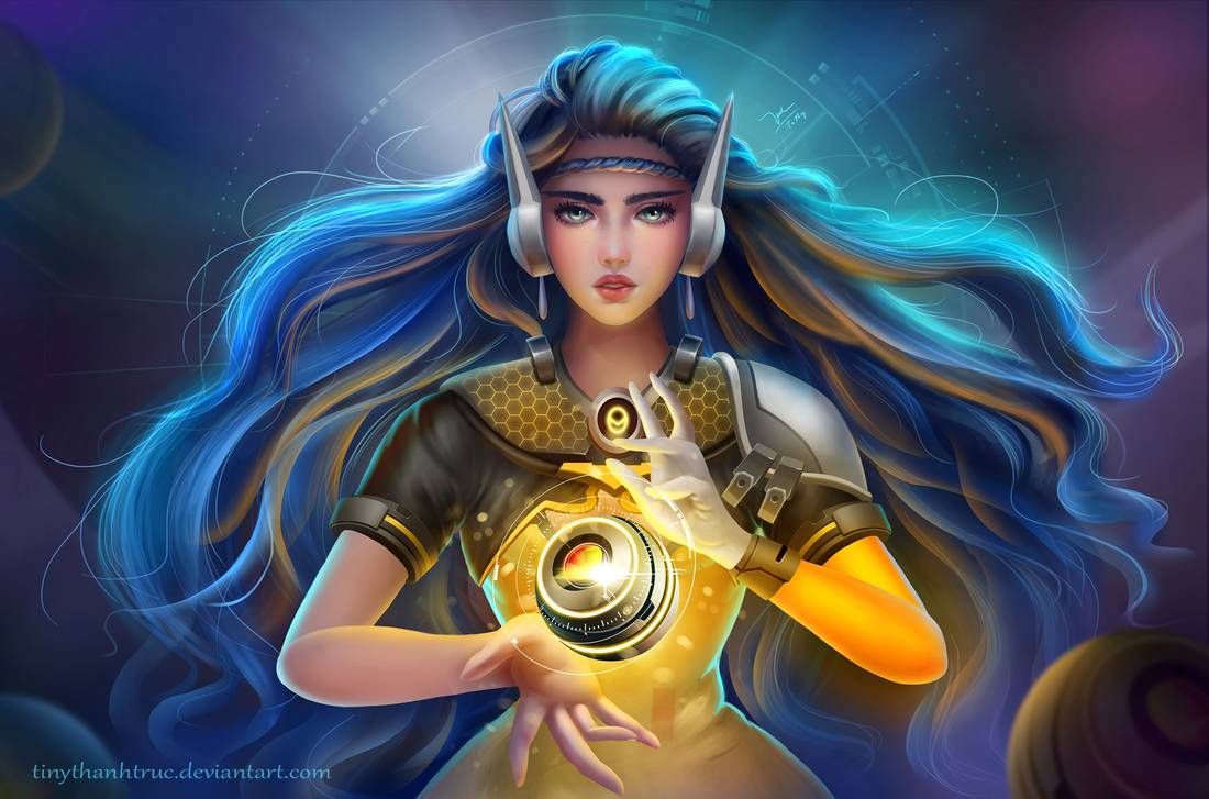 digital painting sci fi mage by tinytruc