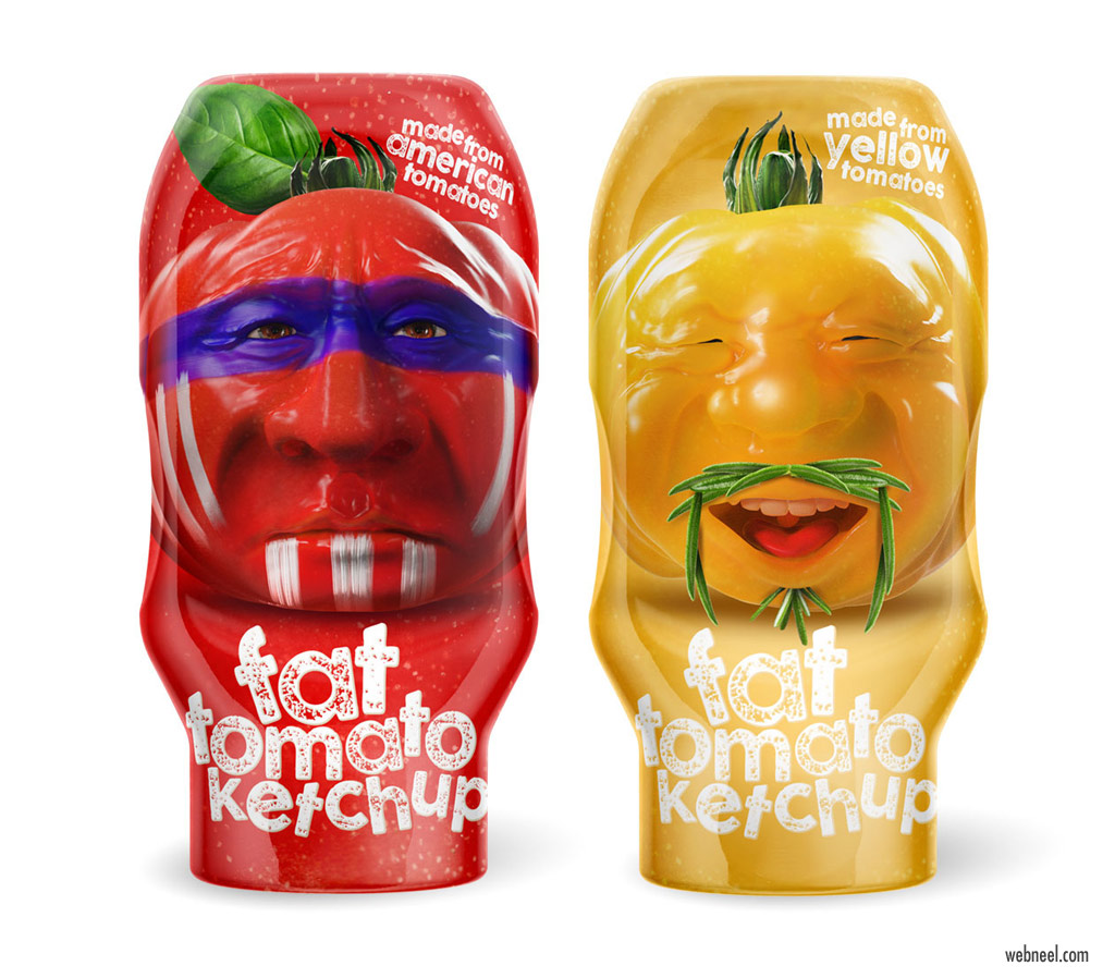 package design idea tomato ketchup bottle by maisondidee