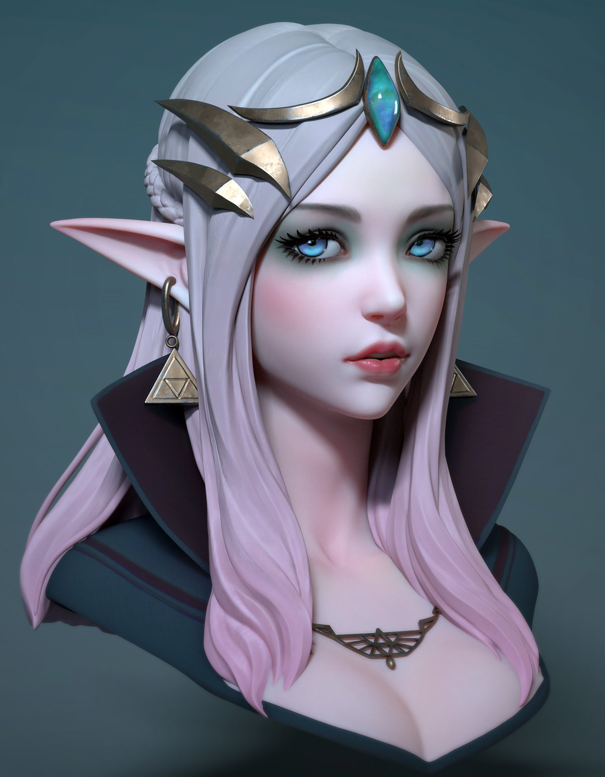 3d model character princess by michael mao