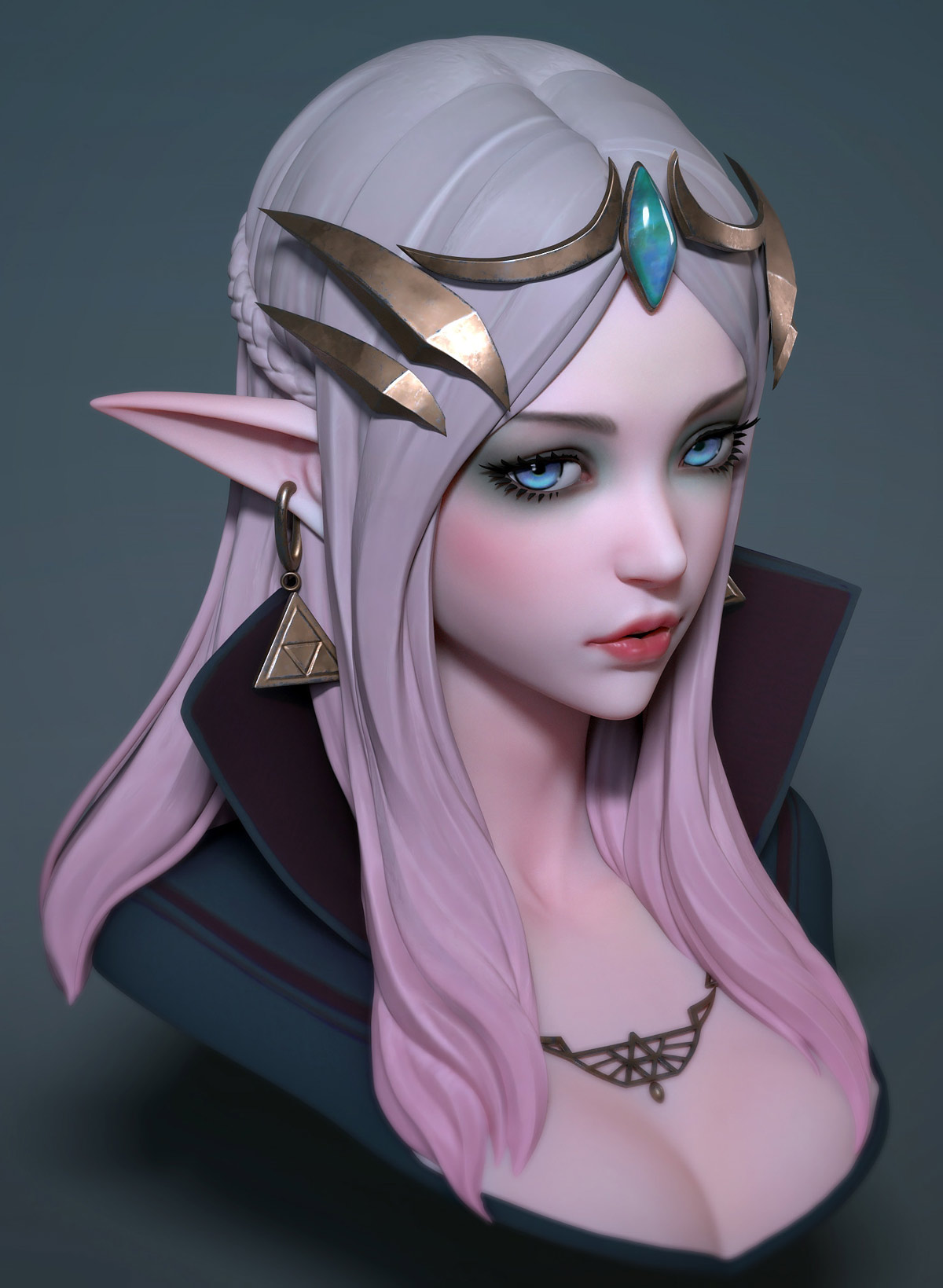 3d model character princess by michael mao