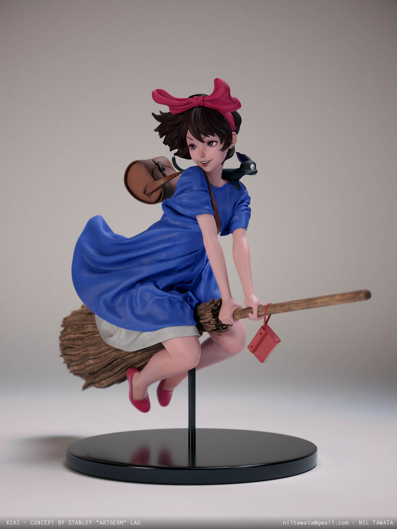 3d model character kiki by nilberto tawata