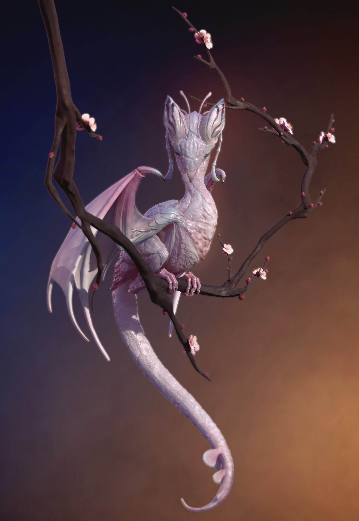 3d model character fantasy dragon by michael mao