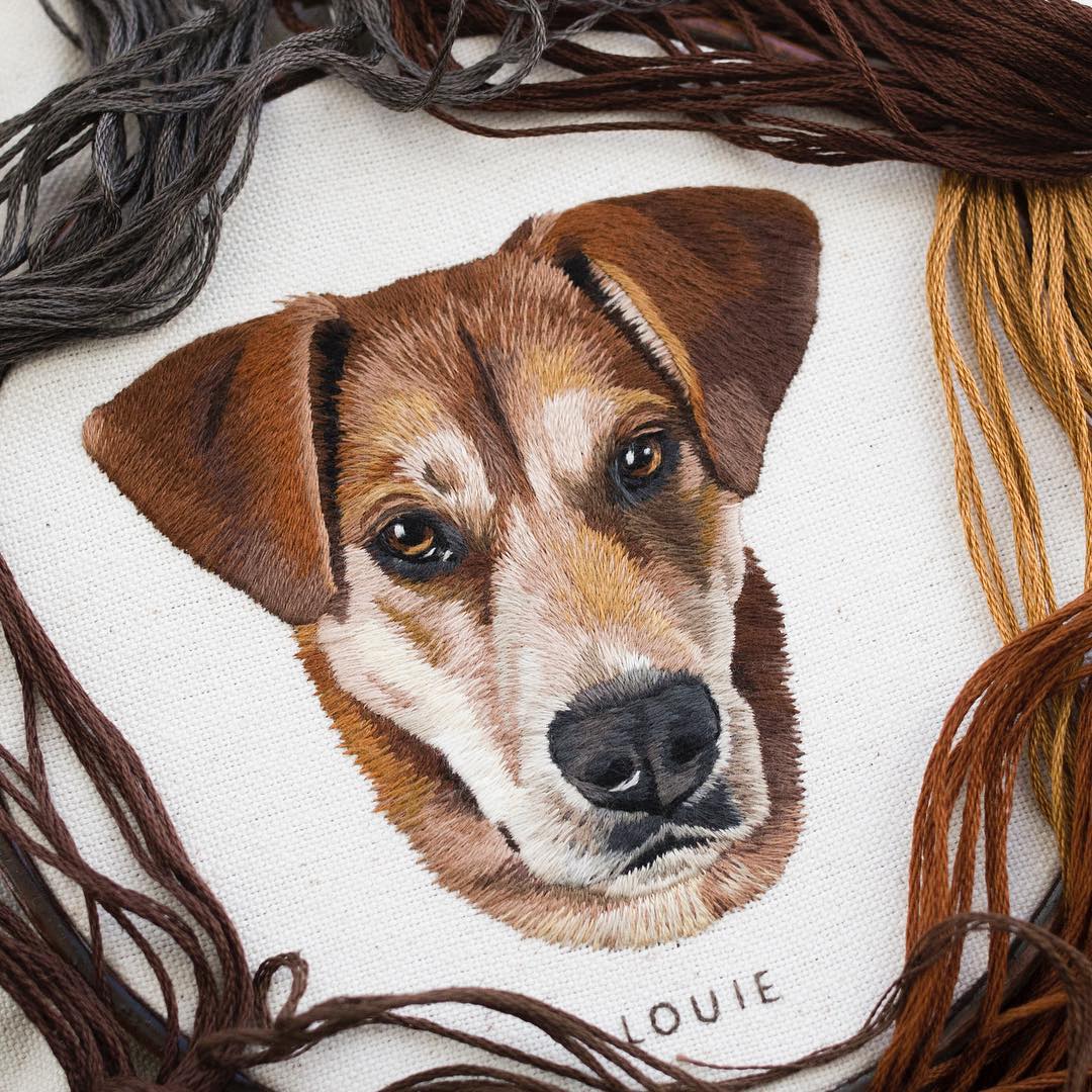 embroidery art louie
