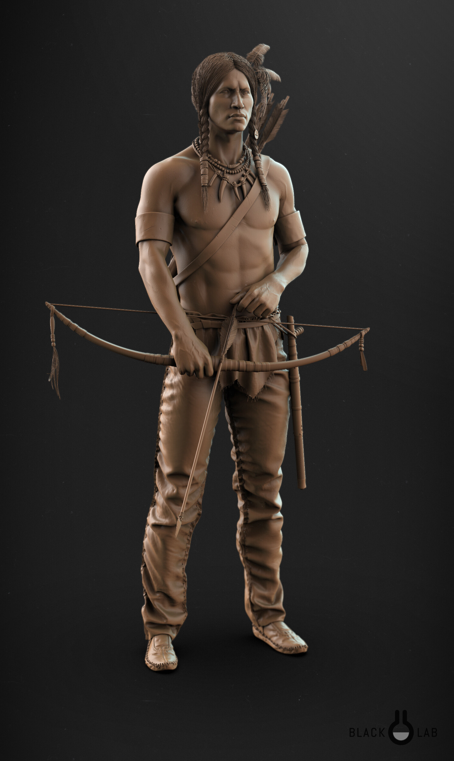 3d model character design indian by vlad costin