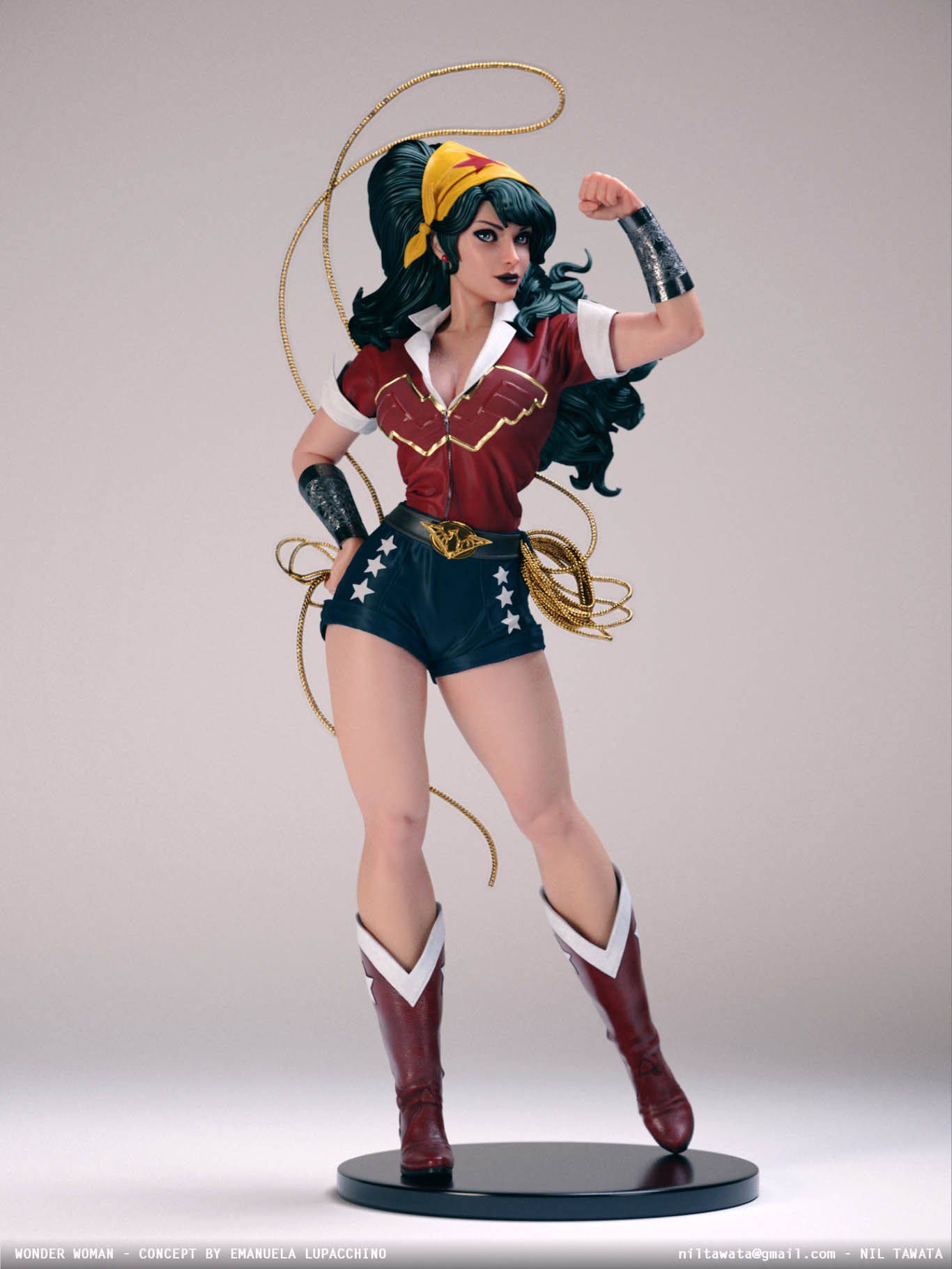 3d model character wonderwoman