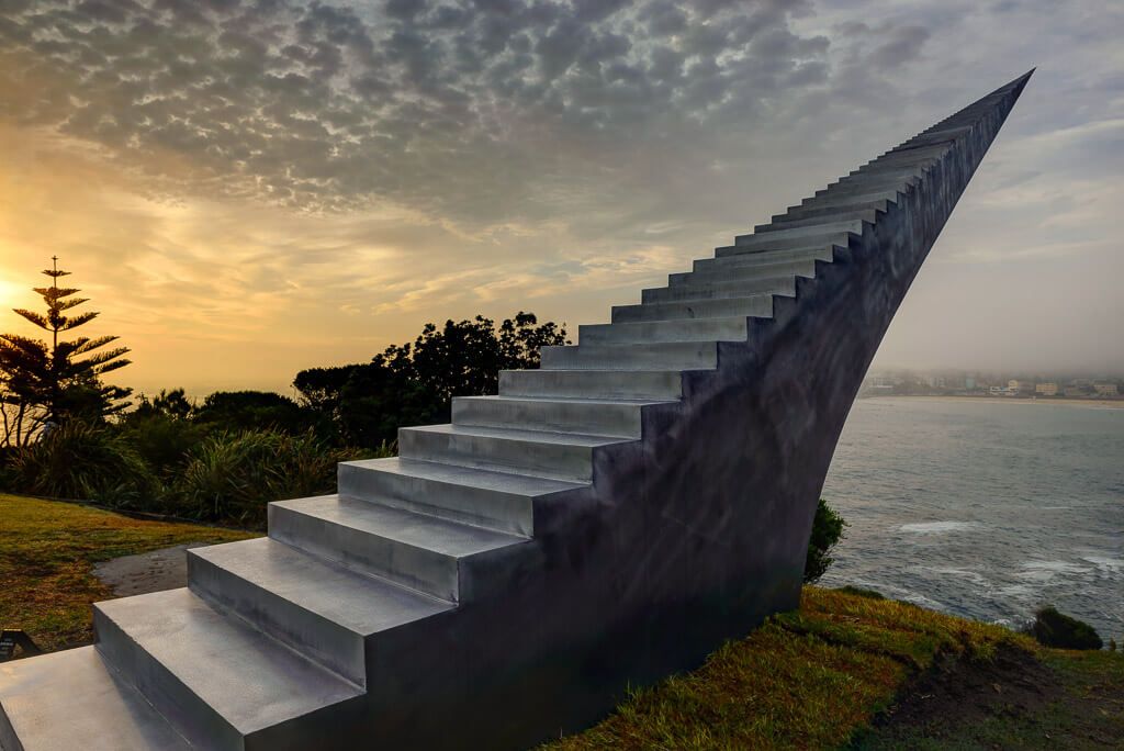 sculpture stairway to heaven in australia by david mccracken
