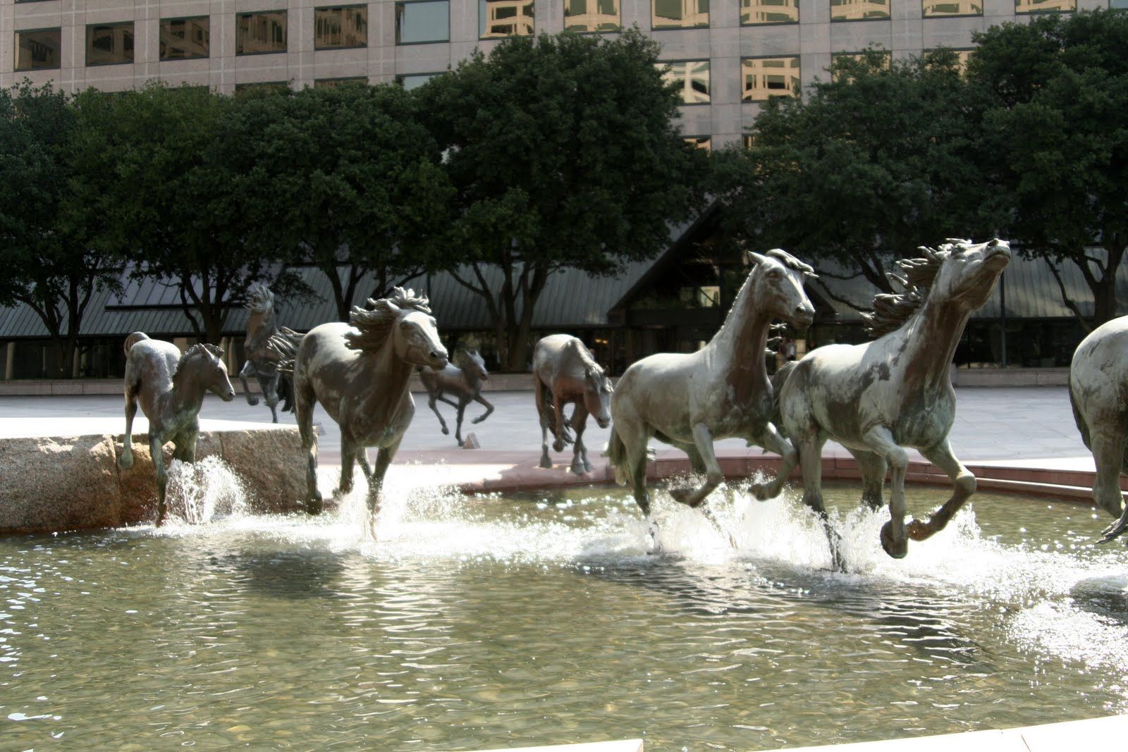 sculpture mustangs texas usa by robert glen