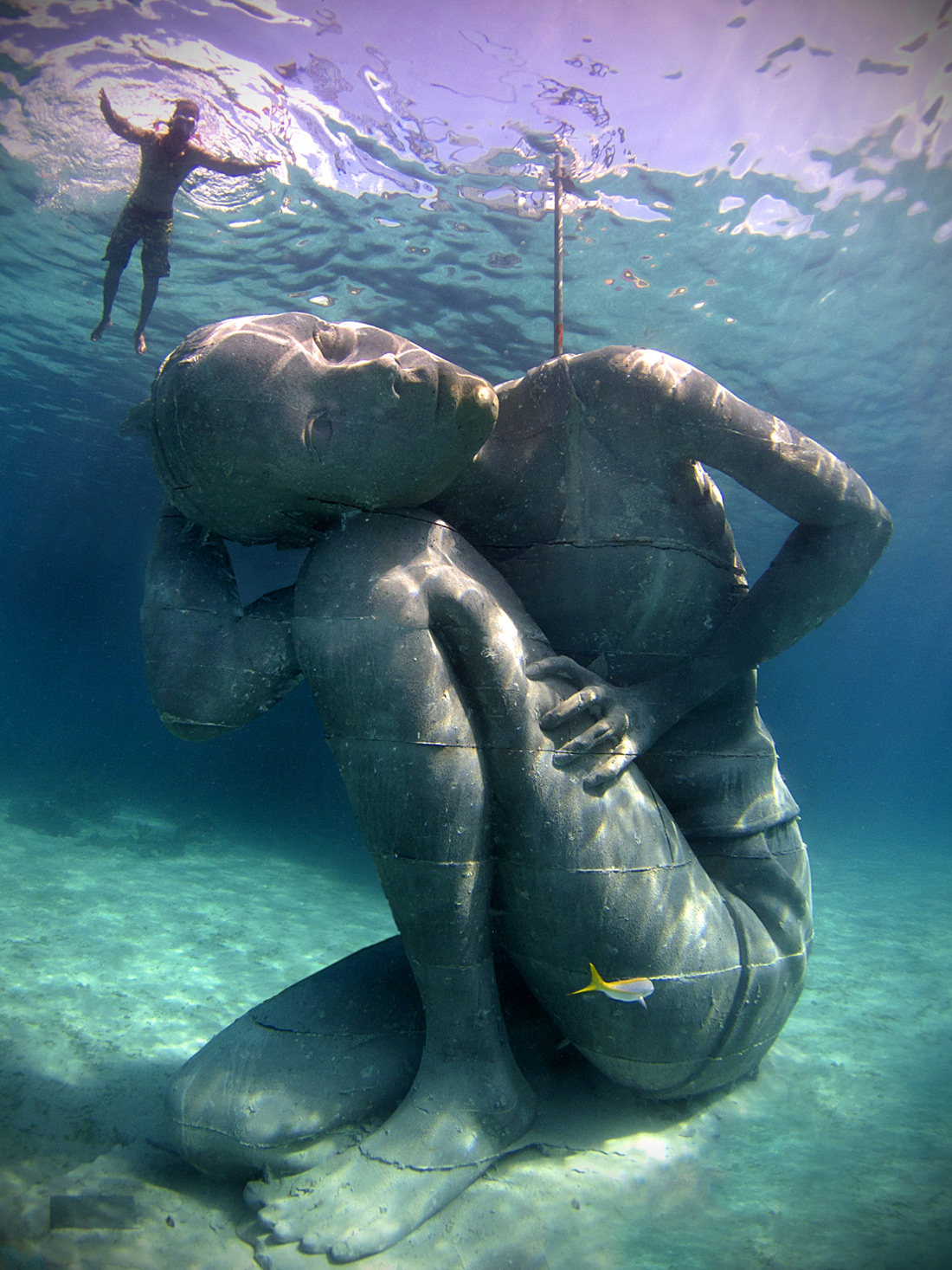 stunning sculpture ocean atlas nassau bahamas